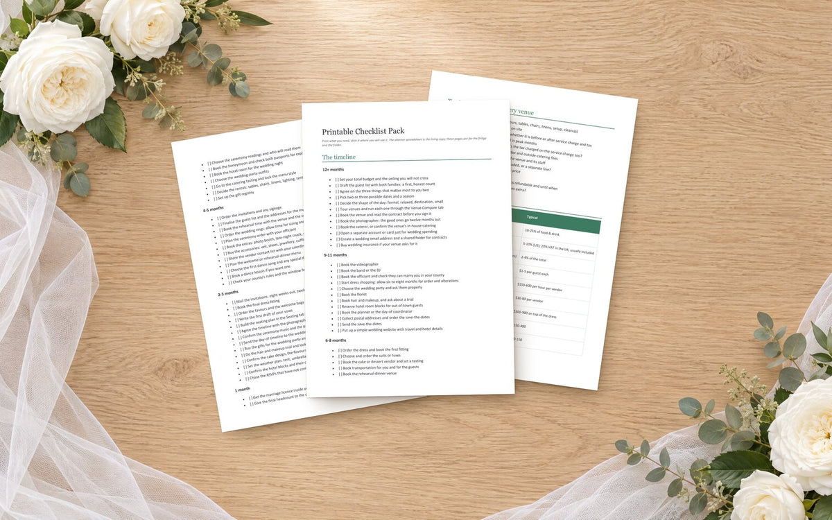 Printable Checklist Pack (Bundle)